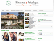 Tablet Screenshot of biodanzaypsicologia.com